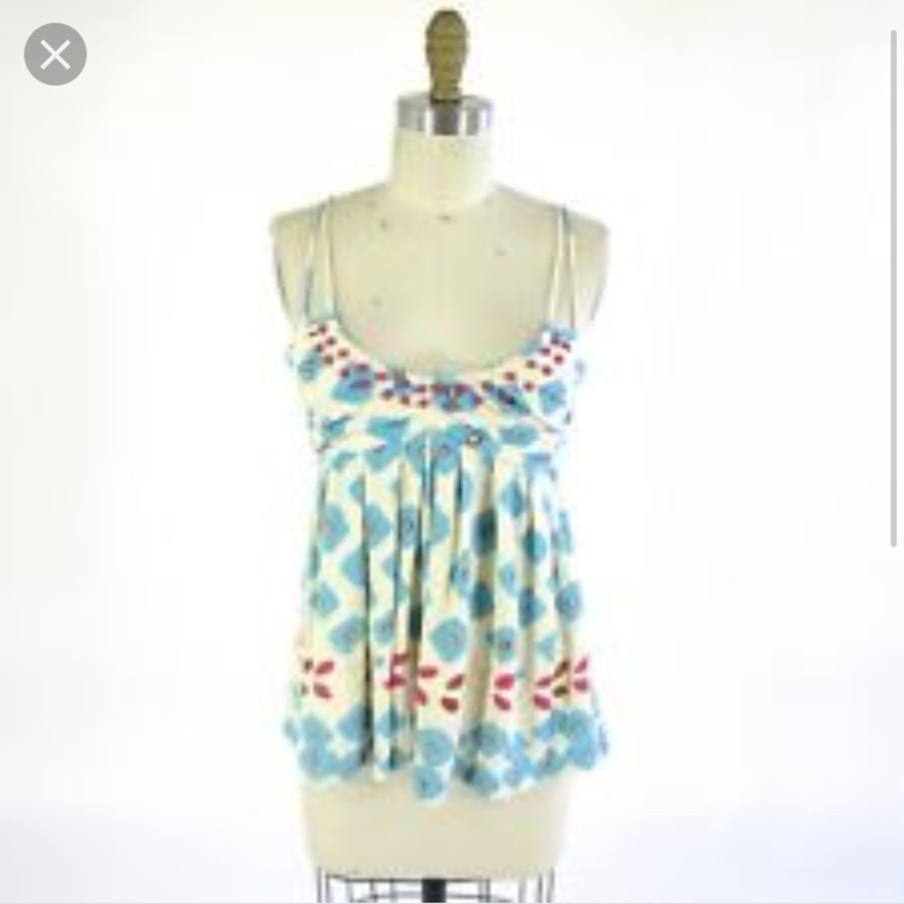 Diane von Furstenberg beaded tank